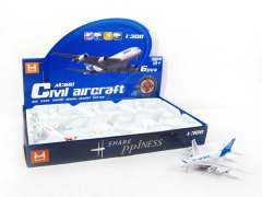 Die Cast Plane Pull Back W/L_S(6in1)