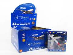 Die Cast Plane Pull Back W/L_S(10in1) toys