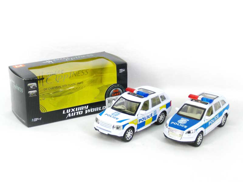 Die Cast Police Car Pull Back(2S) toys