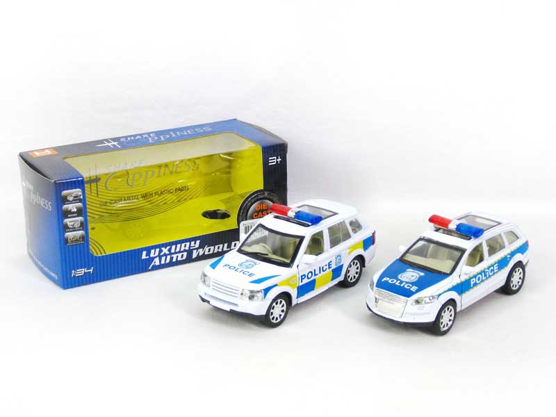 Die Cast Police Car Pull Back W/L_S(2S) toys
