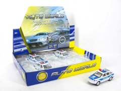 1:34 Die Cast Police Car Pull Back(12in1) toys