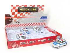 1:34 Die Cast Police Car Pull Back W/L_S(12in1) toys