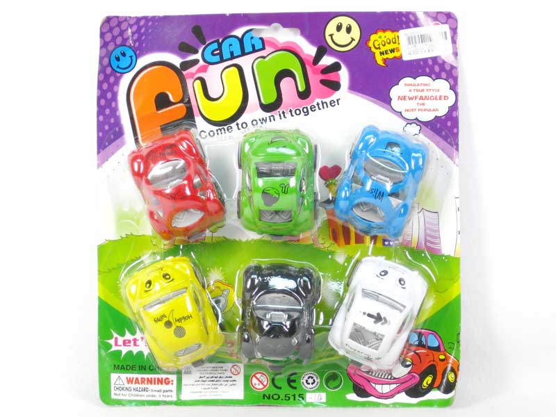 Pull Back Car(6in1) toys