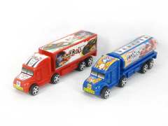 Pull Back Container & Tank Truck(2in1) toys