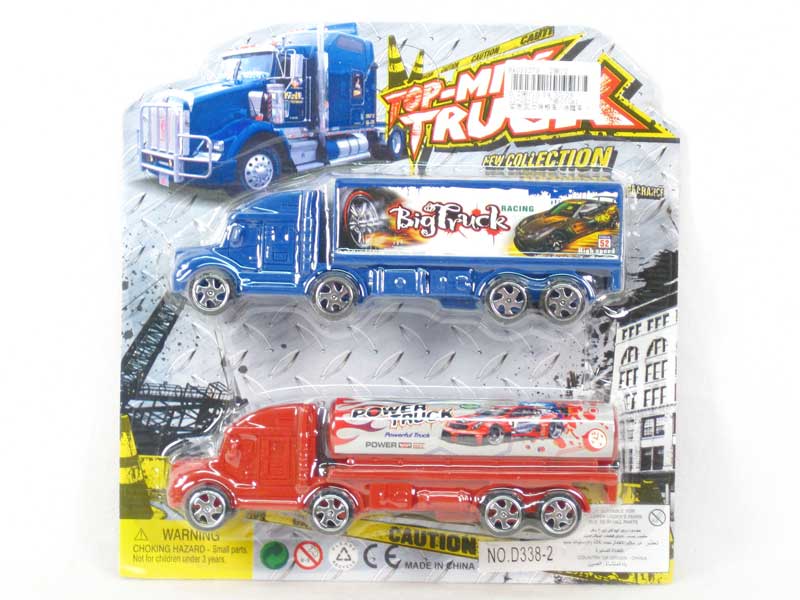 Pull Back Container & Tank Truck(2in1) toys