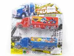 Pull Back Container & Tank Truck(2in1)