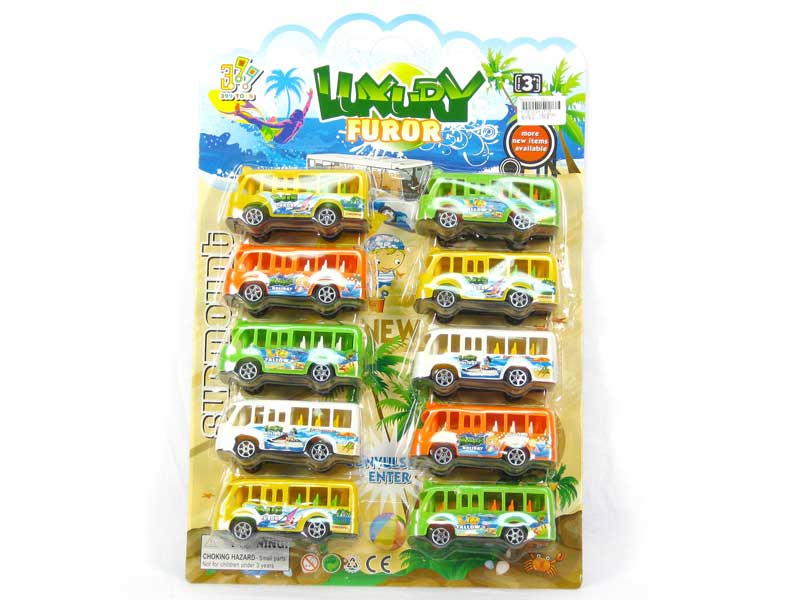 Pull Back Bus(10in1) toys