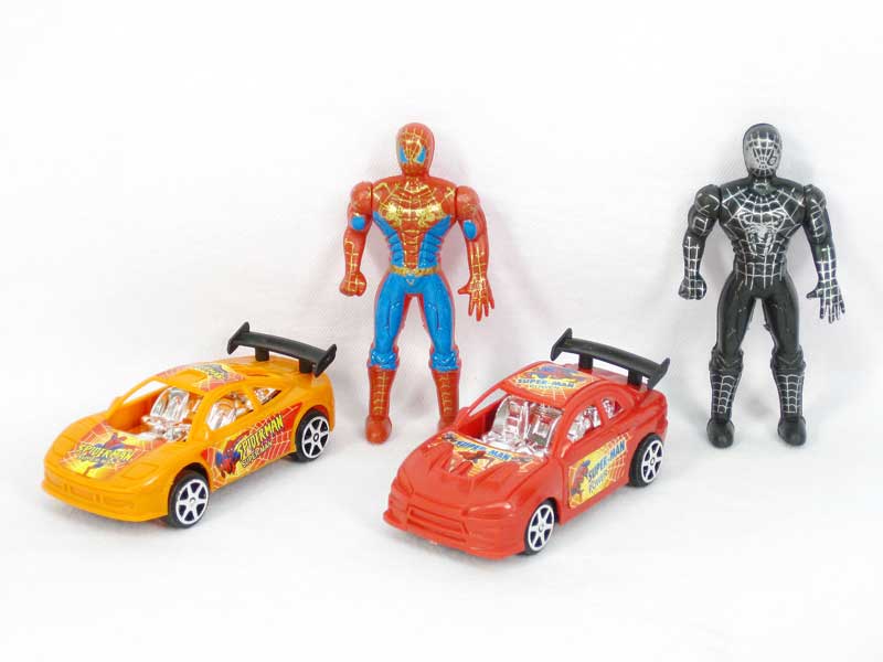 Pull Back Car & Spider Man(2in1) toys