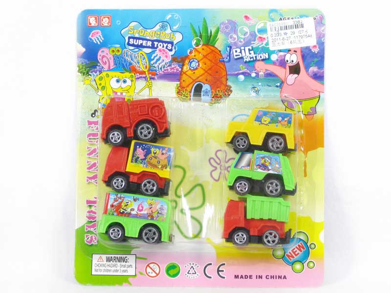 Pull Back Car(6in1) toys