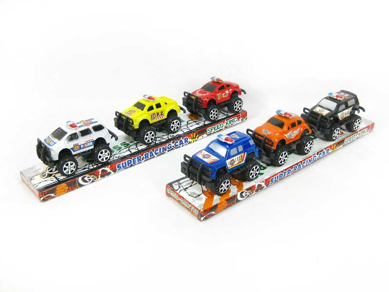 Pull Back Cross-Country Police Car(3in1) toys