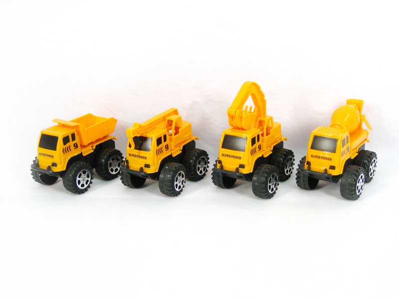 Pull Back Construction Truck(4S) toys