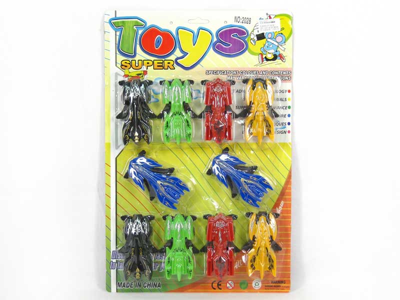 Pull Back 4Wd Car(10in1) toys