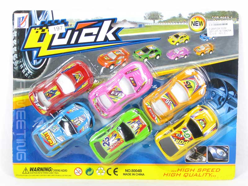 Pull Back Car(6in1) toys