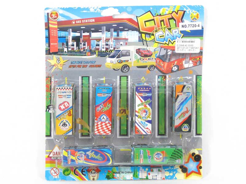 Pull Back Bus(6in1) toys