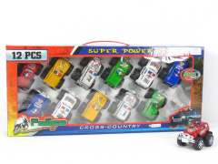 Pull Back Cross-countuy Police Car(12in1)