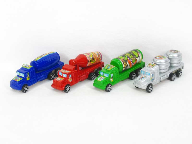Pull Back Tank Truck(4in1) toys