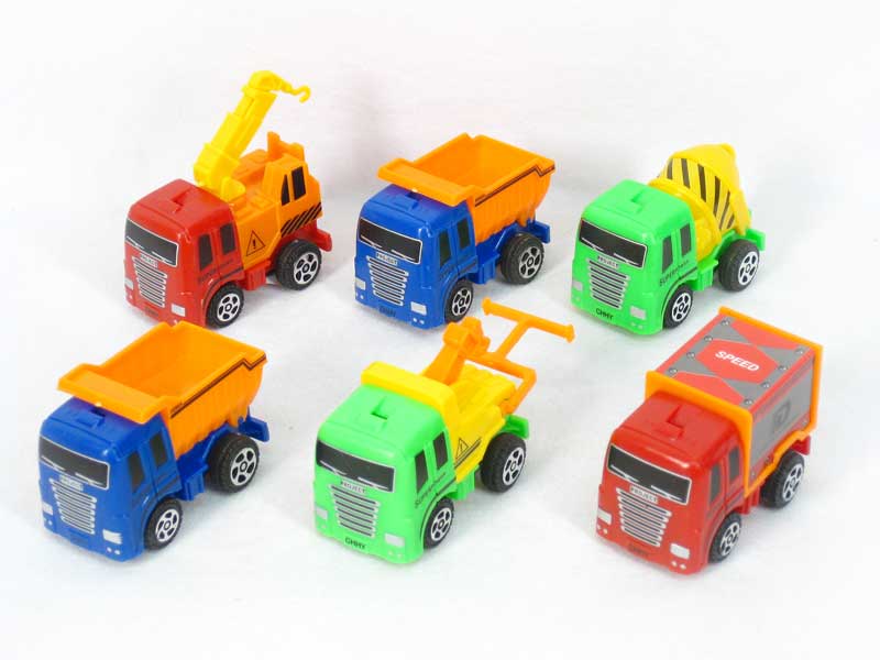 Pull Back Construction Truck(6S) toys