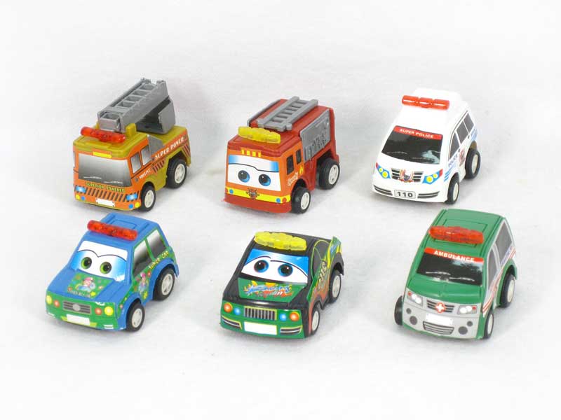 Pull Back Car(6in1) toys