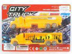 Pull Back Container Truck & Tank(2in1)