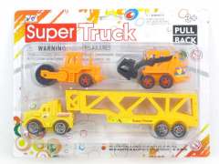 Pull Back Container & Pull Back Construction Truck toys