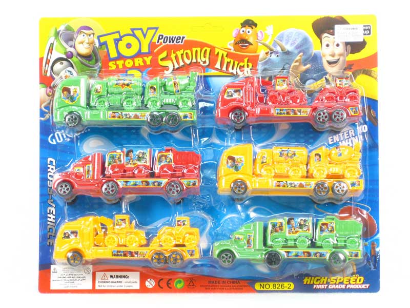 Pull Back Tow Truck(6in1) toys