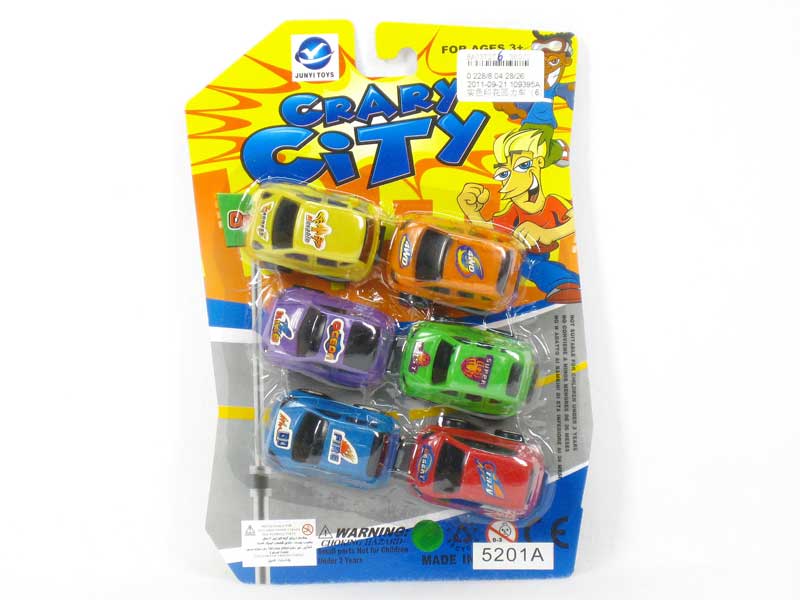 Pull Back Car(6in1) toys