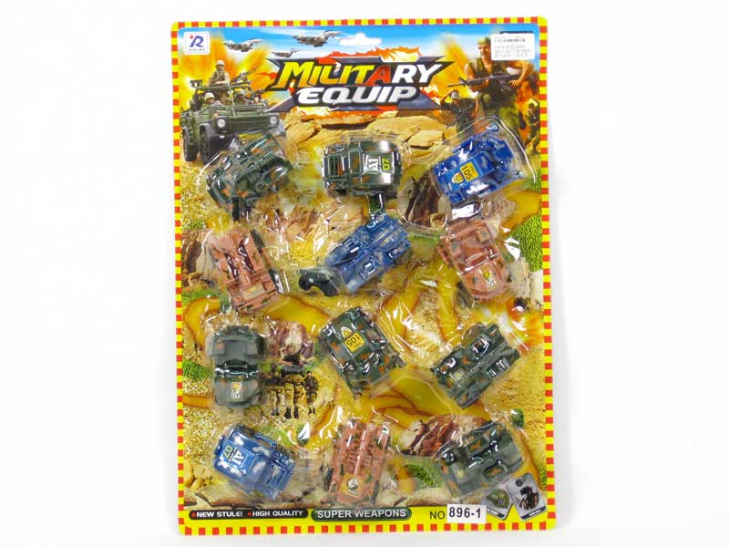 Pull Back Battle Car(12in1) toys