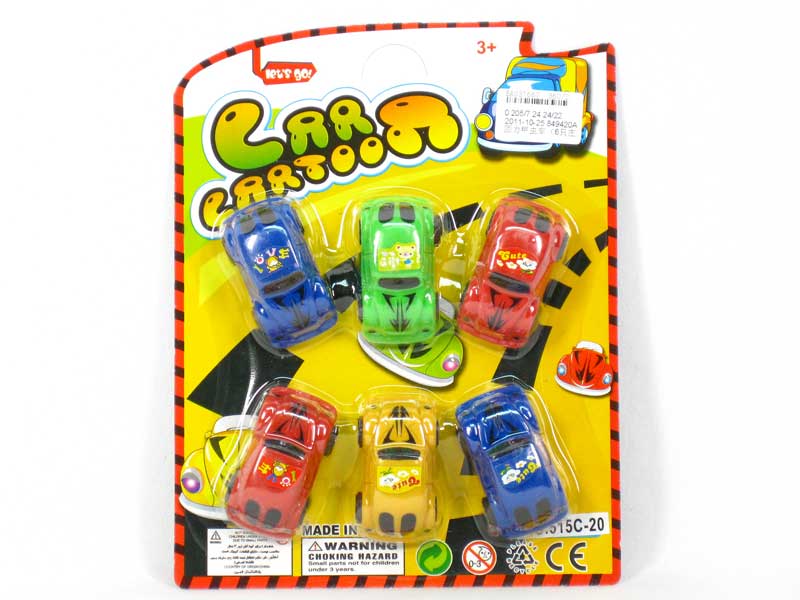 Pull Back Car(6in1) toys