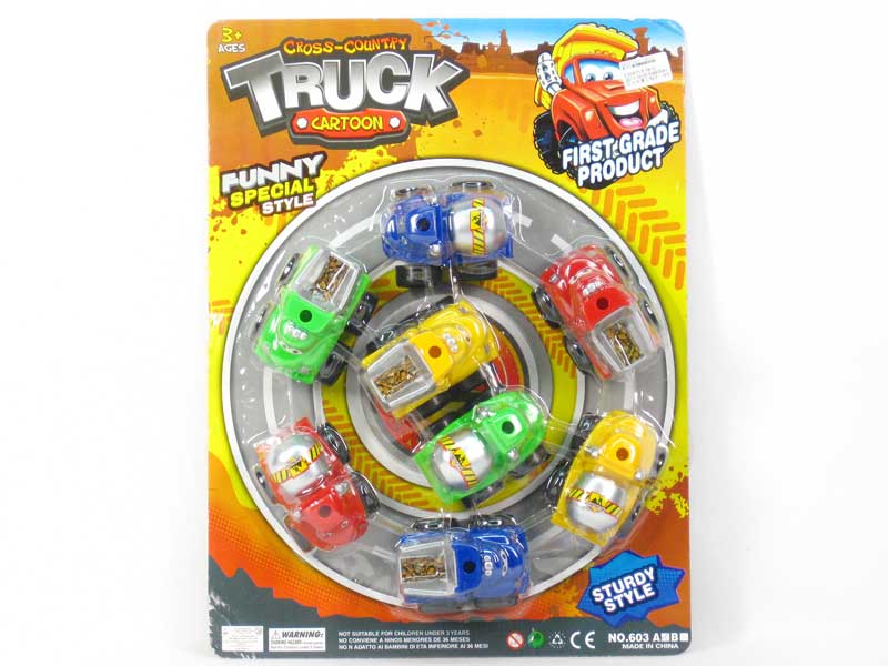 Pull Back Mini Construction Truck(8 in 1) toys