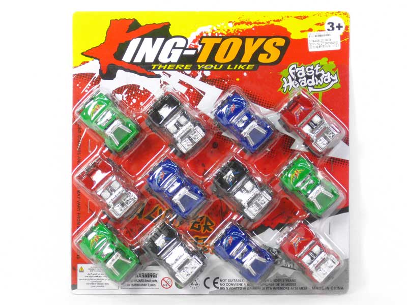 Pull Back Cross-country  Car(12in1) toys