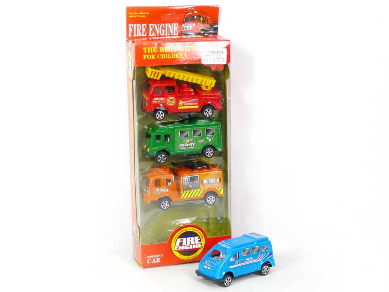 Pull Back Fire Engine(4in1) toys