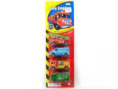 Pull Back Fire Engine(4in1) toys