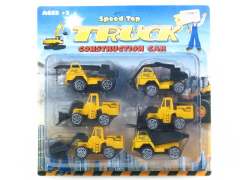 Pull Back Construction Truck(6in1) toys