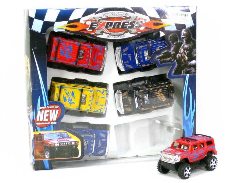 Pull Back Car(6in1) toys