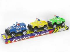 Pull Back Cross-country Police Car(3in1)