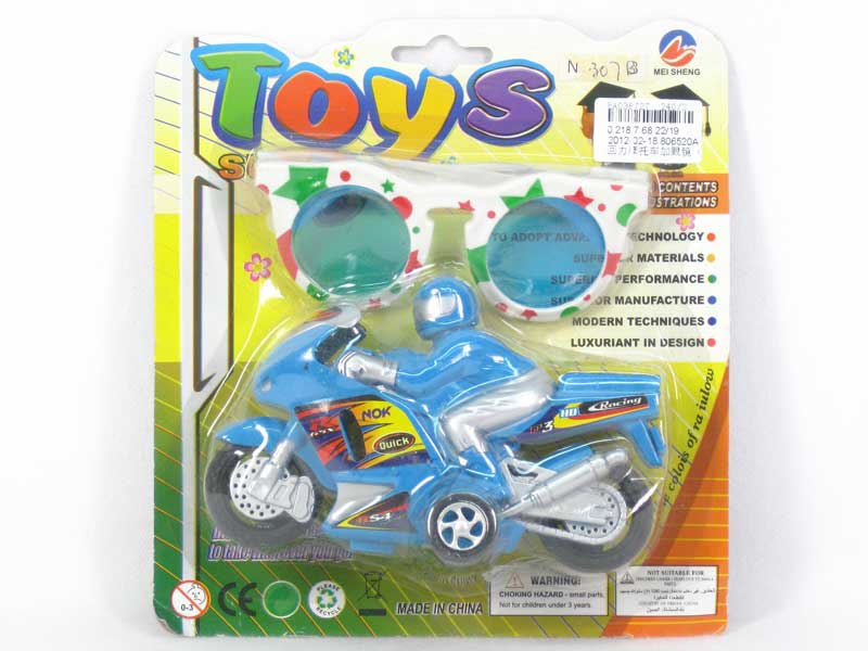 Pull Back Motorcycle & Glass(3C) toys