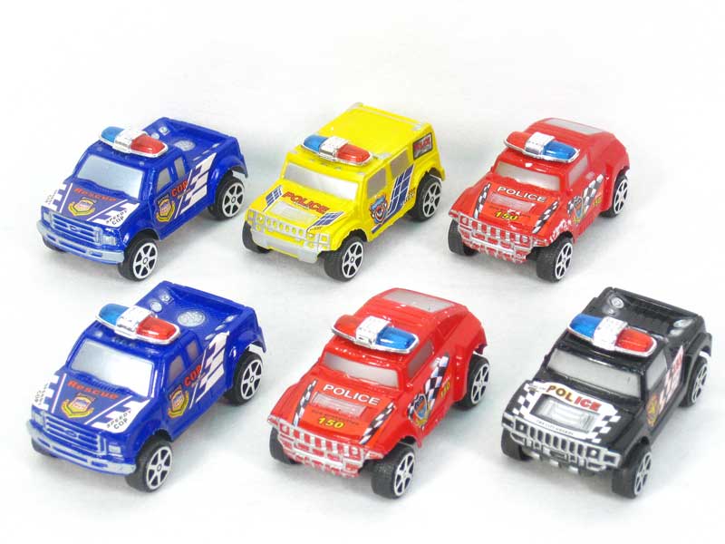 Pull Back Police Car(6in1) toys