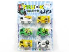 Pull  Back Container Truck(6in1) toys