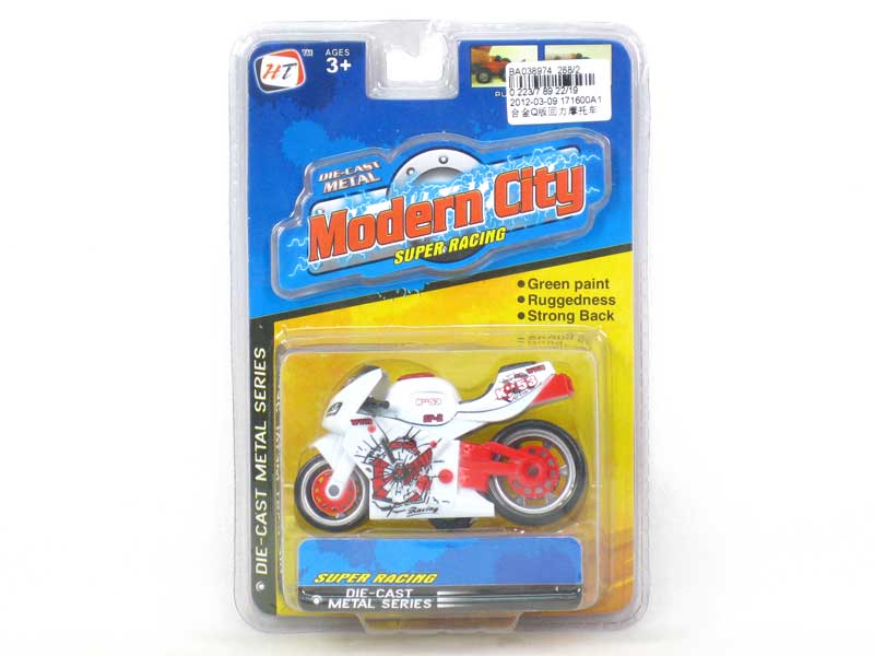 Die Cast Motorcycle Pull Back toys