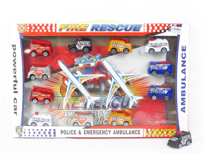 Pull Back Fire Engine & Airplane toys