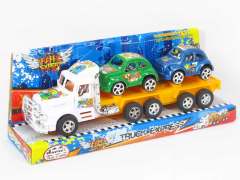 Pull Back Truck Tow Free Wheel Car