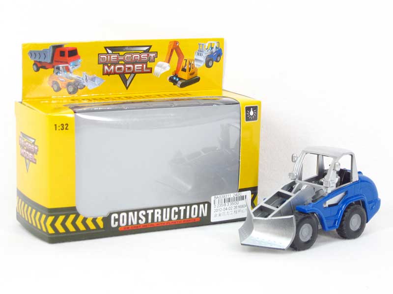 Die Cast Construction Truck Pull Back W/L(3C) toys