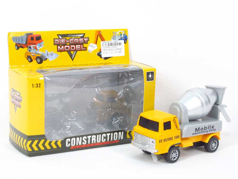 Die Cast Construction Truck Pull Back W/L(3C) toys