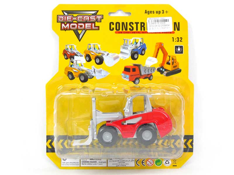 Die Cast Construction Truck Pull Back W/L(3C) toys