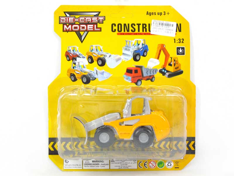Die Cast Construction Truck Pull Back W/L(3C) toys