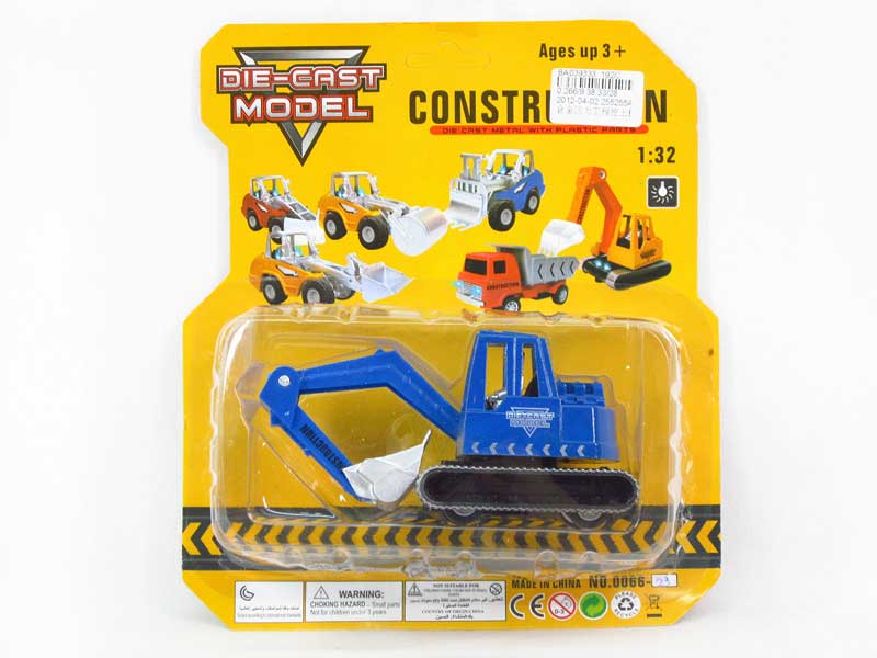 Die Cast Construction Truck Pull Back W/L(3C) toys