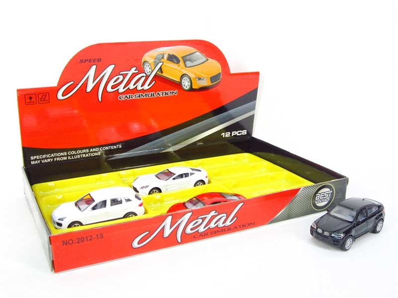 Die Cast Car Pull Back W/M(12in1) toys