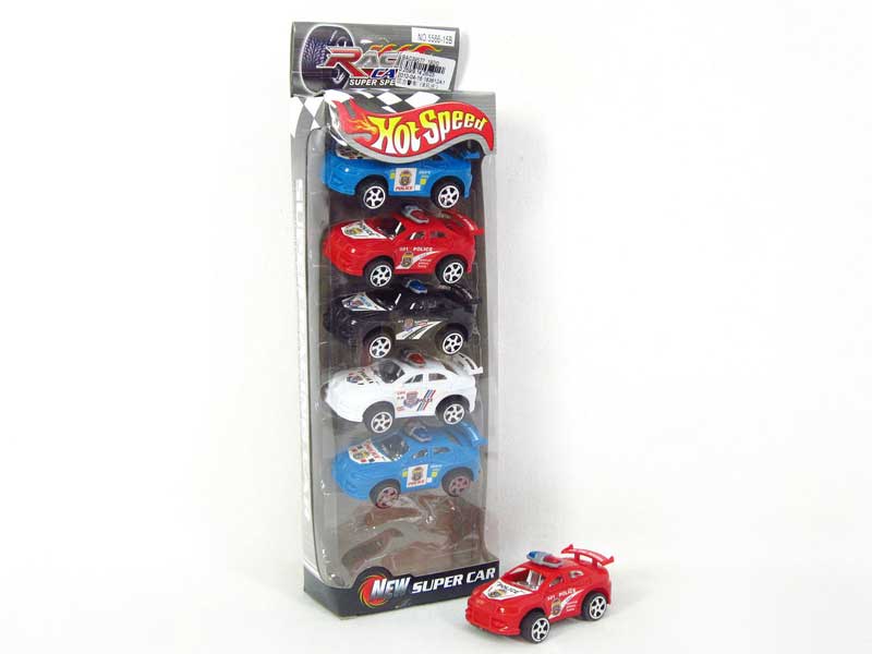 Pull Back Police Car(6in1) toys