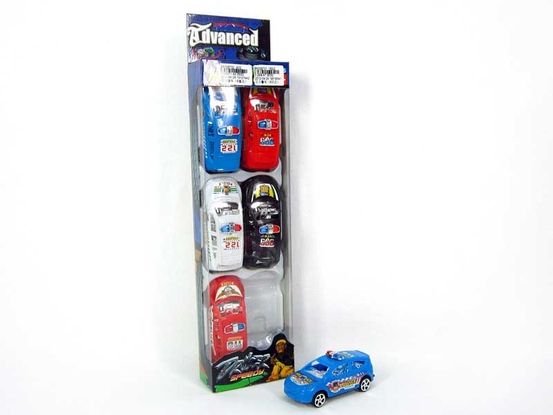 Pull Back Police Car(6in1) toys