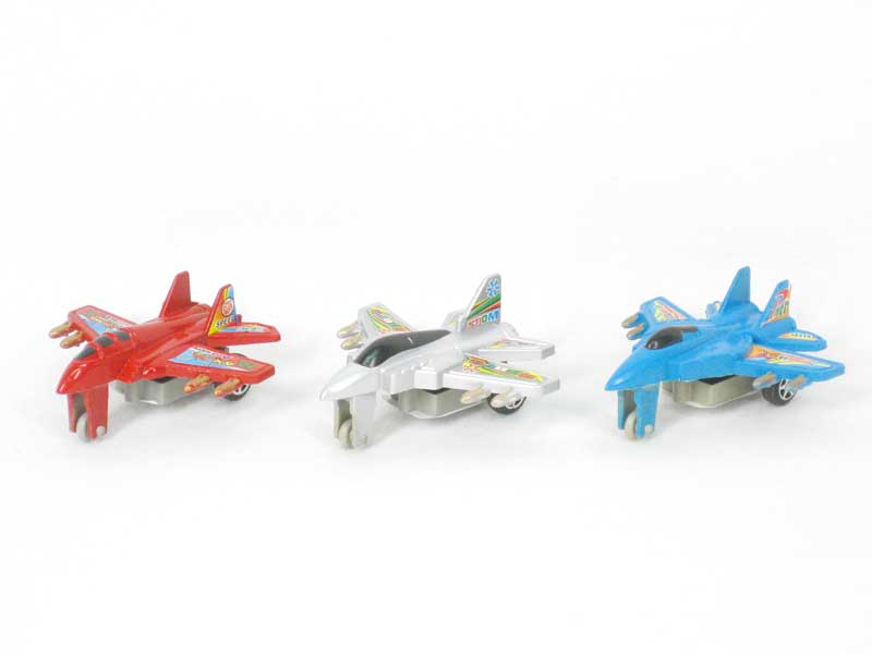 Pull Back Airplane(3S6C) toys